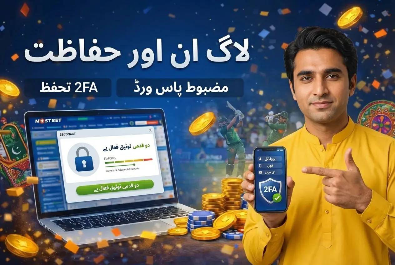 Mostbet APK and iOS app on a phone in Pakistan